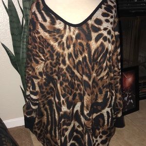 Cheetah open shoulder sexy talk